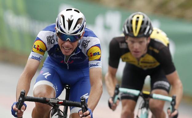 El ciclista catalán del equipo Quick Step, David de la Cruz.