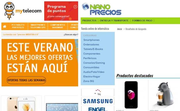 Las dos páginas webs con más de 200 denuncias y reclamaciones por estafa.