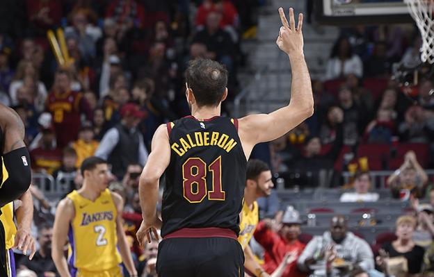 Calderón, en un partido reciente ante Lakers. :: cavs.com/