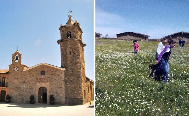 Aldeacentenera, a la derecha el lugar donde estaba antes de la supuesta invasión de hormigas. ::