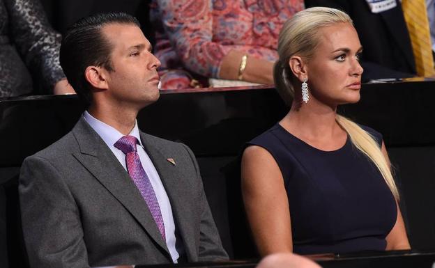 Vanessa (d) y Donald Trump Jr./Robyn Beck (Afp)