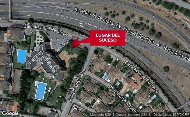 Lugar del accidente en el que ha resultado herida una menor/GOOGLE