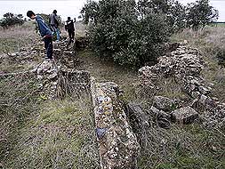 Estado de los restos romanos en la finca La Cocosa./ALFONSO/
