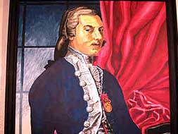 Retrato de Manuel Godoy en el Palacio de Godoy en Badajoz./