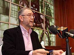Jesús Muñoz, presidente de la asociación ´El Bordón´./ ANDY SOLÉ/