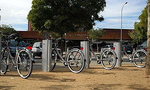 Base de alquiler de bicis en Badajoz.|HOY/