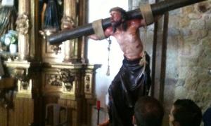La imagen de Jesús Condenado fue el centro de atención. ALTAMIRANO/