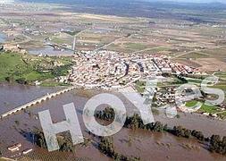 La crecida del Guadiana desde el aire