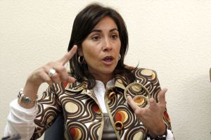 Lucía Maesso, en un momento de la entrevista. / ALFONSO/