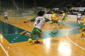 Imagen de un encuentro disputado en el Ciudad de Cáceres la pasada temporada. / HOY/