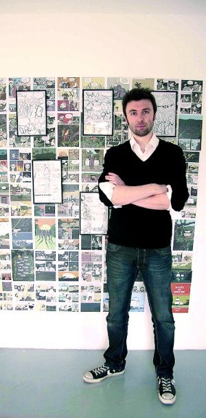 Fermín Solís en la Salita del Cómic. :: JORGE REY/