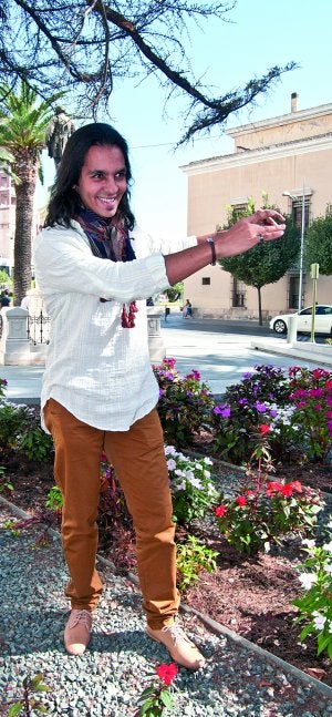 Farruquito en la Plaza López de Ayala de Badajoz. :: PAKOPÍ/