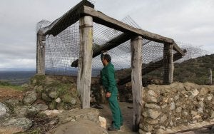 Destrozan el mirador y el cobertizo del retén de 'Valcorchero'
