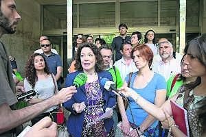 La Junta de Personal dio lectura a un manifiesto. ::
L. CORDERO/