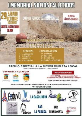 El club deportivo La Petanca organiza el I Memorial Socios Fallecidos