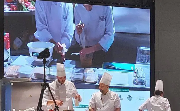 Samuel López y Kiko Sayago durante el concurso. /cedida