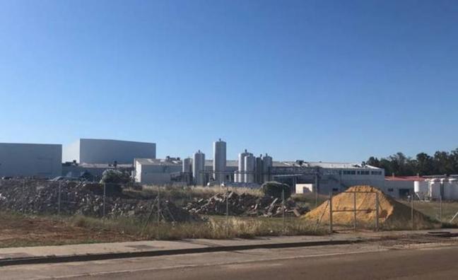 Polígono industrial La Alberca, en Guareña, donde se construirá la nave para materiales reutilizables./Ayuntamiento