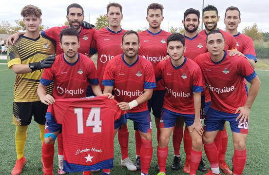 Once titular del equipo con la camiseta número 14 en honor a Cristian./CP Guareña