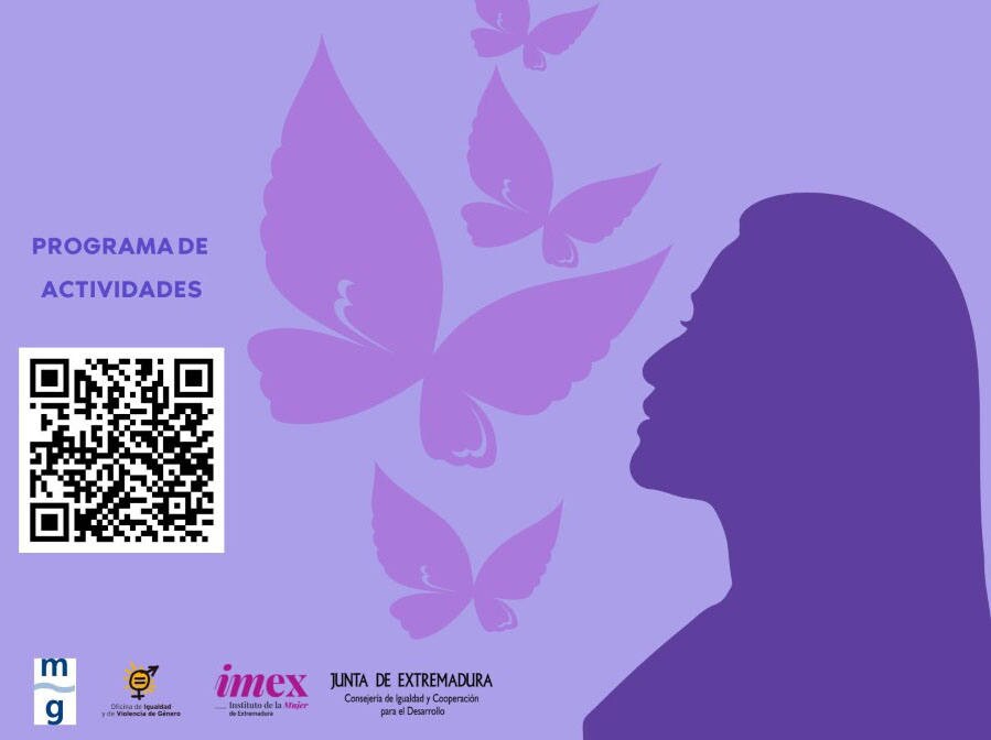 Cartel anunciador del mes de noviembre 'Violeta'.