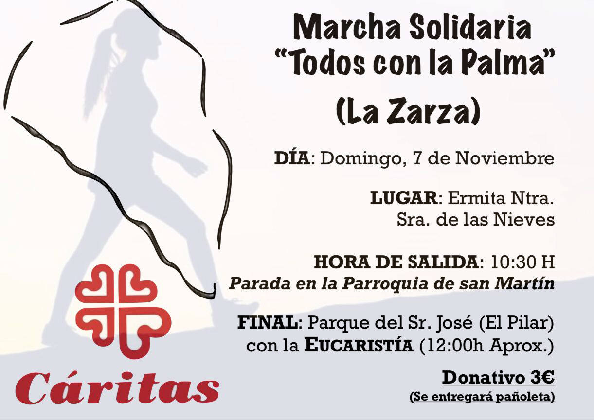 Cartel anunciador del acto solidario/CÁRITAS LA ZARZA