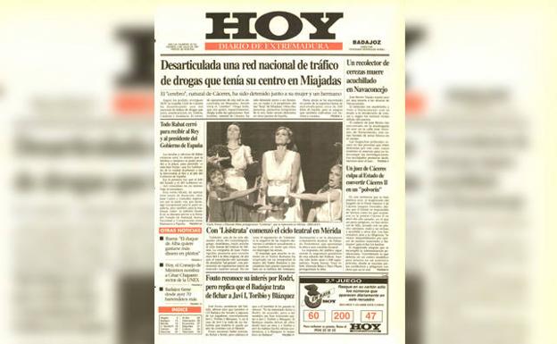 Portada de la edición del Diario HOY del 15 de julio de 1991. /HOY