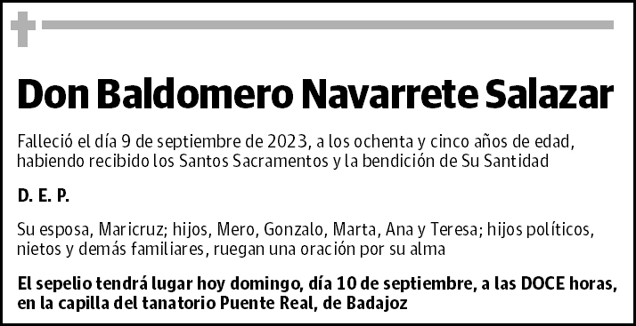 Baldomero Navarrete Salazar