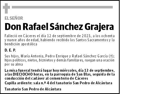 Rafael Sánchez Grajera