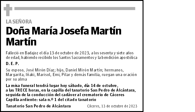 María Josefa Martín Martín