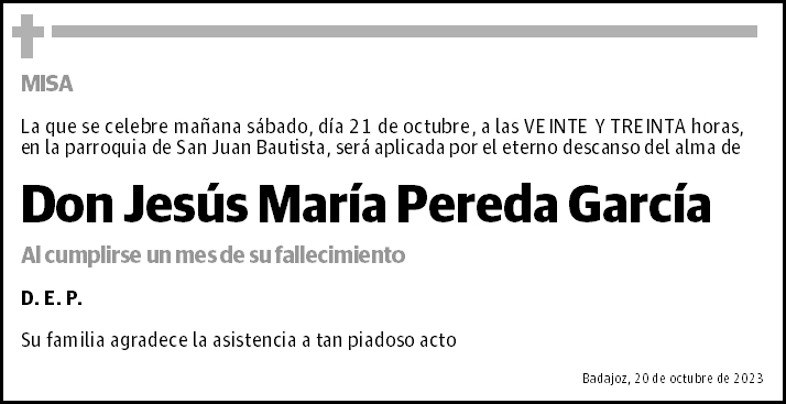 Jesús María Pereda García
