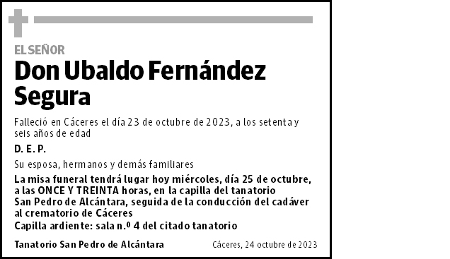 Ubaldo Fernández Segura