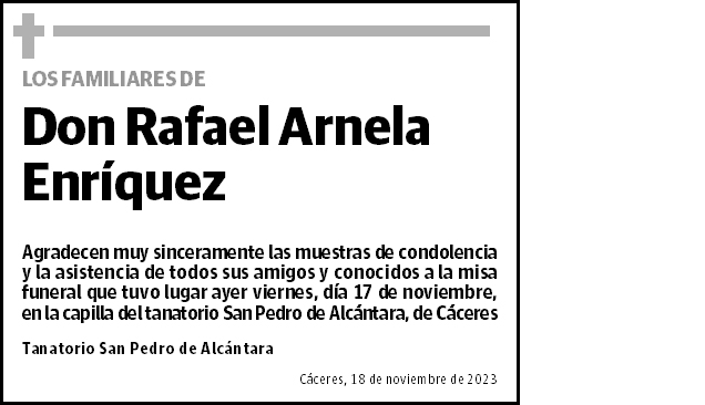 Rafael Arnela Enríquez