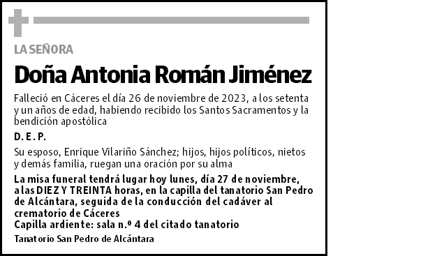 Antonia Román Jiménez
