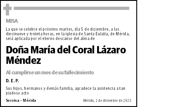 María del Coral Lázaro Méndez