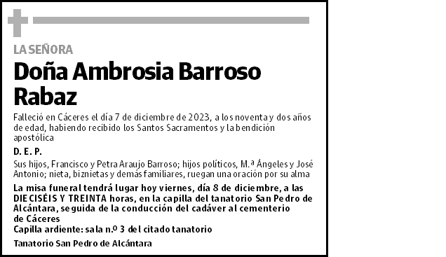 Ambrosia Barroso Rabaz