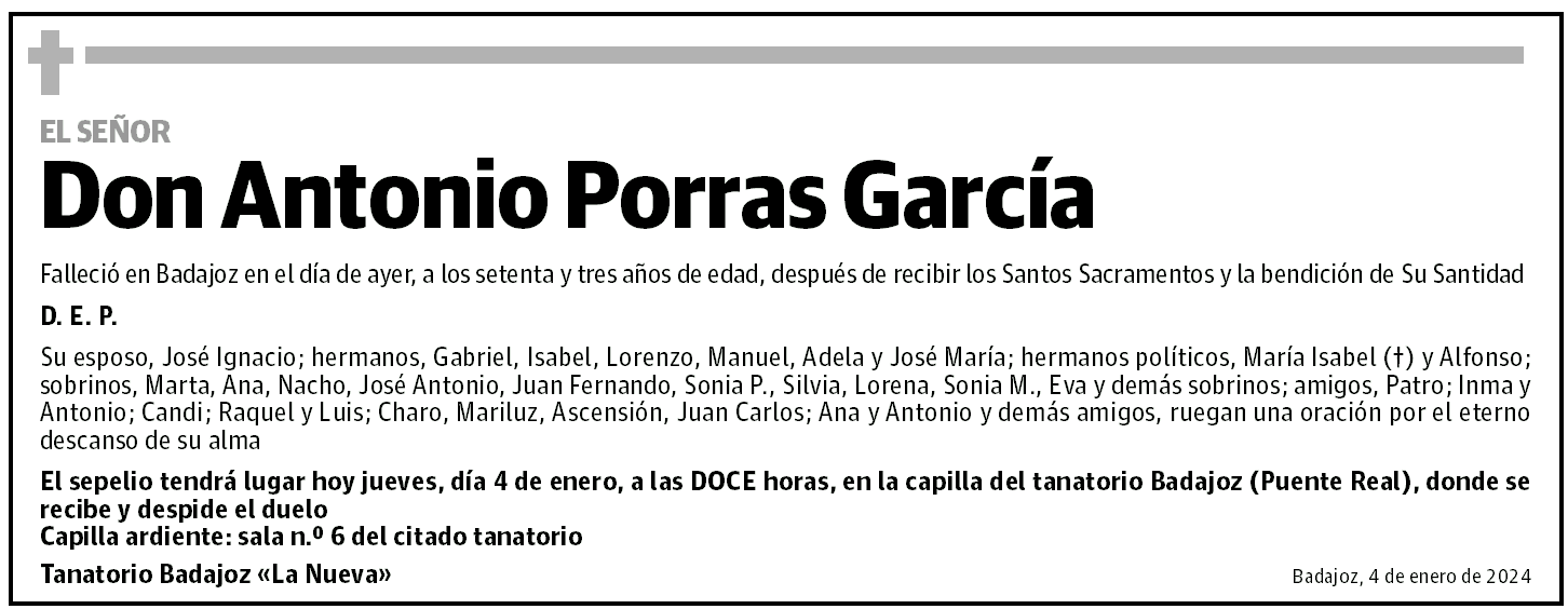 Antonio Porras García