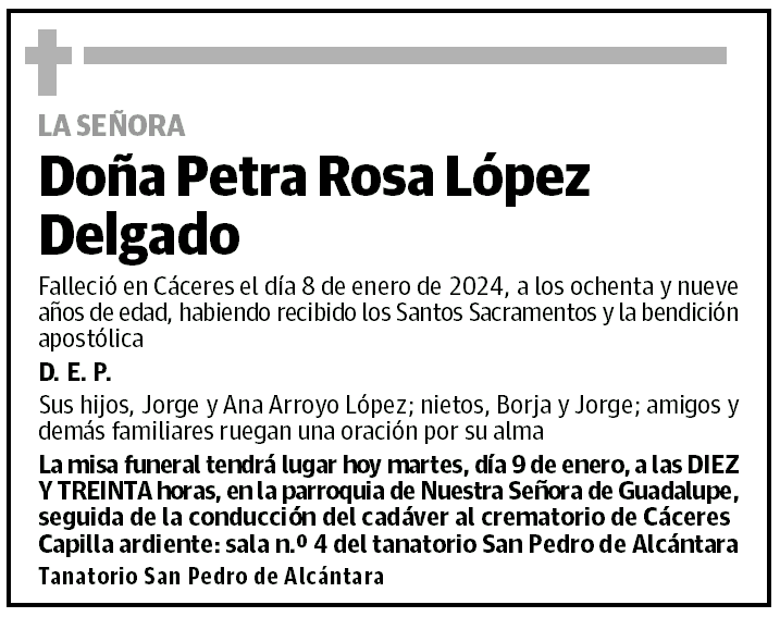 Petra Rosa López Delgado