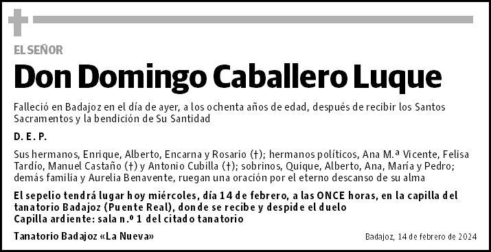 Domingo Caballero Luque