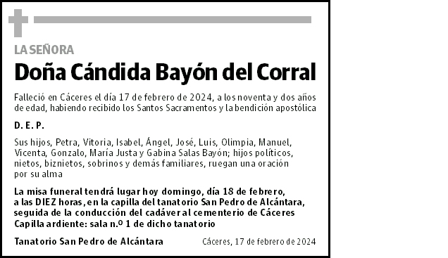 Cándida Bayón del Corral
