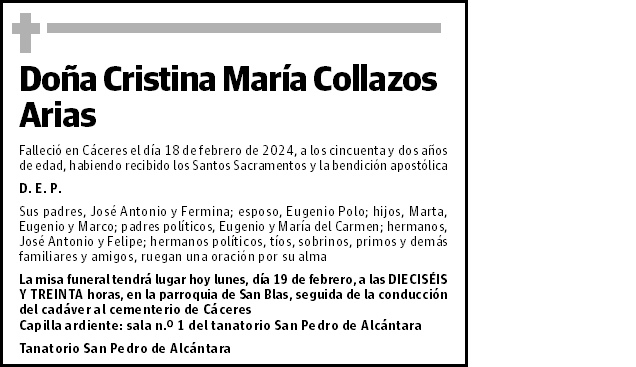 Cristina María Collazos Arias
