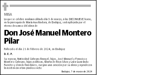 José Manuel Montero Pilar