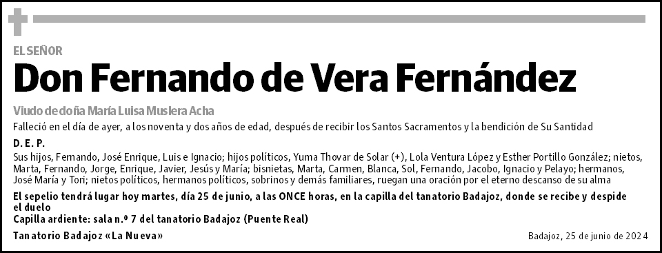 Fernando de Vera Fernández
