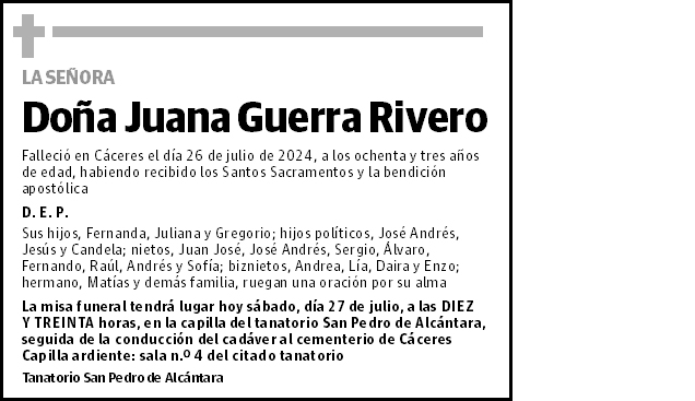 Juana Guerra Rivero