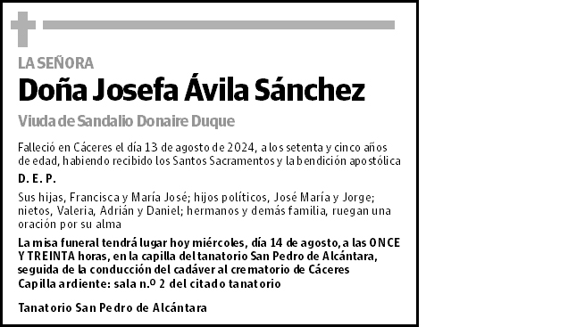 Josefa Ávila Sánchez