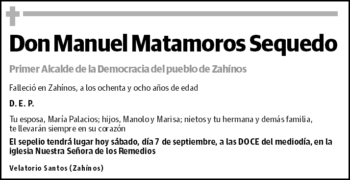 Manuel Matamoros Sequedo