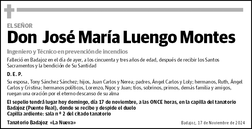 José María Luengo Montes