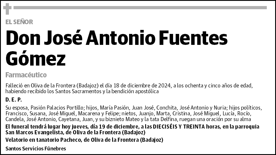 José Antonio Fuentes Gómez