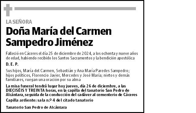 María del Carmen Sampedro Jiménez