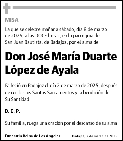 José María Duarte López de Ayala