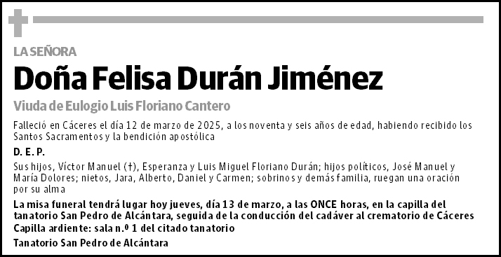 Felisa Durán Jiménez