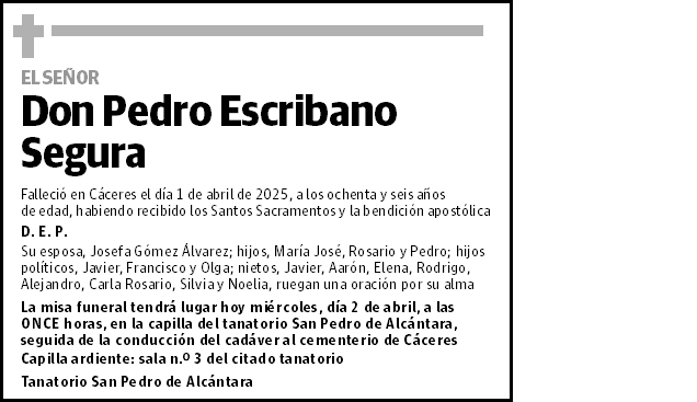 Pedro Escribano Segura